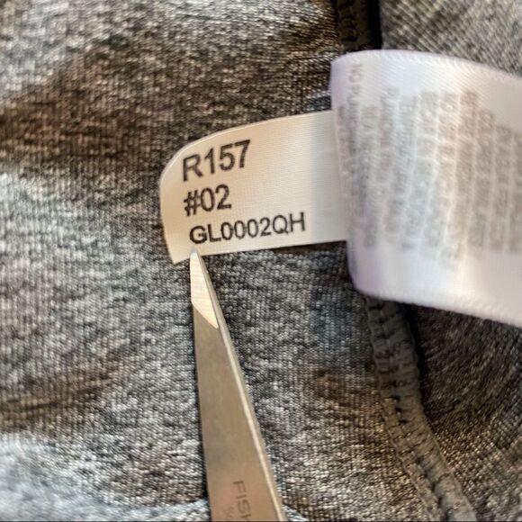 Head Gray With Pink Trim Hooded Long Sleeve Pullover Size Large - Picture 9 of 12